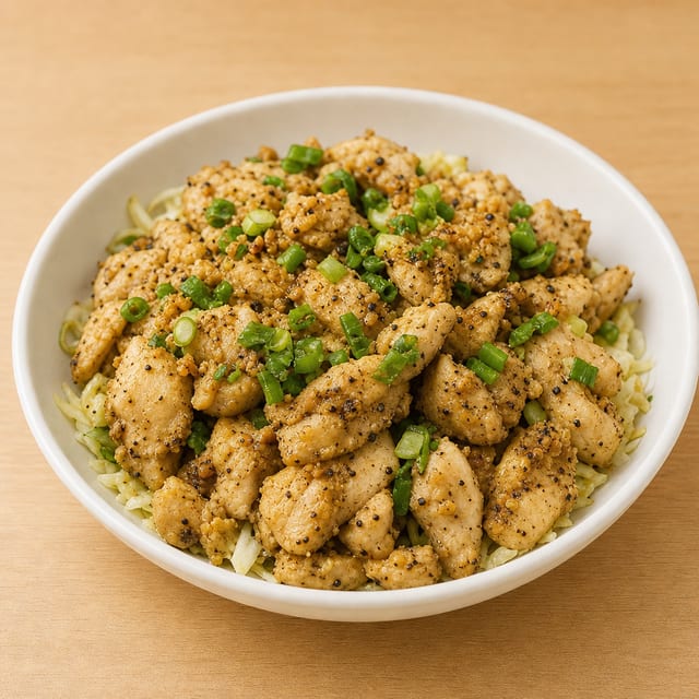 Black Pepper Garlic Chicken.